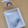 Personalisierte Spardose mit Name | Kinder Spardose Regenbogen | Geschenk zur Geburt | Taufgeschenk | Sparbox Baby