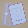 Handgemachte Karte, Herzlabyrinth, Personalisierbar, Einzigartiges Design, Geschenkidee, Jubiläum, Geburtstag, Hochzeit, Grußkarte, Liebe