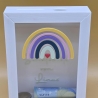 Personalisierte Spardose mit Name | Kinder Spardose Regenbogen | Geschenk zur Geburt | Taufgeschenk | Sparbox Baby