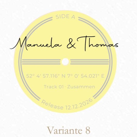 Digitales Schallplatten Poster personalisiert | Download | A4 A3