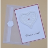 Handgemachte Karte, Herzlabyrinth, Personalisierbar, Einzigartiges Design, Geschenkidee, Jubiläum, Geburtstag, Hochzeit, Grußkarte, Liebe