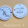Mr & Mrs 3D Bild zur Hochzeit – personalisiertes Geldgeschenk auf Acrylscheibe (ohne Rahmen)