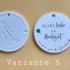 Mr & Mrs 3D Bild zur Hochzeit – personalisiertes Geldgeschenk auf Acrylscheibe (ohne Rahmen)