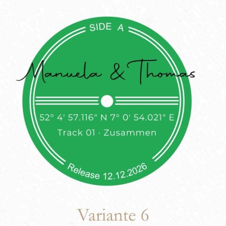 Digitales Schallplatten Poster personalisiert | Download | A4 A3