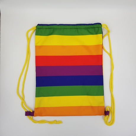 Regenbogen Gymbag | LGBTQ Sporttasche Pride bunter Turnbeutel