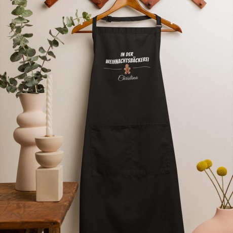 Personalisierte Schürze | Weihnachtsbäckerin | mit Namen