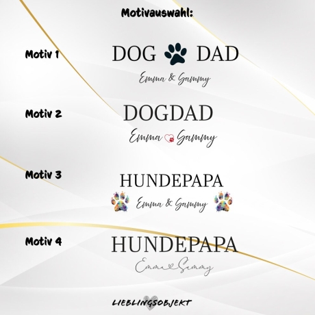 Personalisierte Tasse Hunde Papa, Dog Dad Tasse, Hundeliebhaber