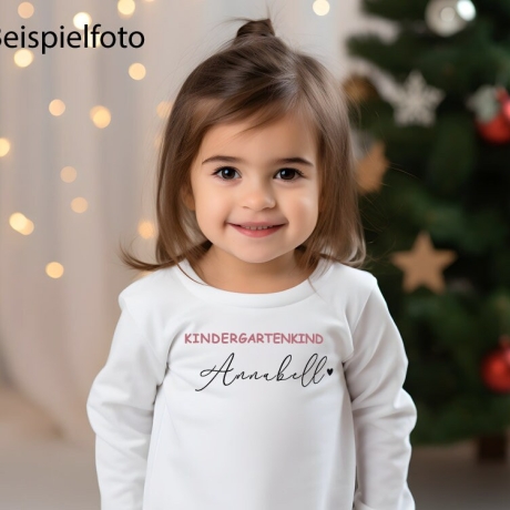 Personalisiertes Kinder Longsleeve oder Hoodie oder Bügelbild mit Foto Text Logo Motiv Geschenkidee Hobby Vorderseite Rückseite