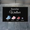Fußmatte, Fußmatte personalisiert, Familienname, Einzug, Schmutzfangmatte, Wohnungstür, Hochzeitsgeschenk, Familie, Name, Wohnung, Türmatte
