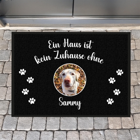 Personalisierte Fußmatte mit Foto deines Hundes, Geschenk für Hundebesitzer, Haustier, Hund, Katze, Türmatte, Eingangsbereich, Geschenkidee
