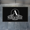 Fussmatte, Fussmatte personalisiert, Familienname, Einzug, Schmutzfangmatte, Wohnungstür, Hochzeitsgeschenk, Familie, Name, Wohnung