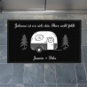 Fußmatte, Fußmatte personalisiert, Camping, Camping Geschenk, Schmutzfangmatte, Wohnungstür, Hochzeitsgeschenk, Familie, Name, Wohnung, Tür