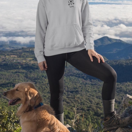 Personalisierter Hoodie Hunde Mama dog mom Name der Hunde Geschenkidee Muttertag Pullover Hunde  Damen Geburtstagsgeschenk hundemensch