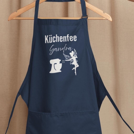 Personalisierte Schürze mit Name – Küchenfee Motiv