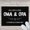 Fußmatte für Oma und Opa | Türmatte