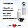 Trinkflasche, personalisiert, aus Edelstahl, Geschenk für Kinder, 360 Grad Druck, Wunschtext, Foto, Einschulung, KITA, Kindertrinkflasche
