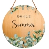 Personalisiertes Türschild, Familienschild, Holz, Türkranz, Familie, Haustürschild mit Namen