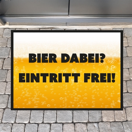 Fussmatte, Fussmatte personalisiert, Bier, Einzug, Schmutzfangmatte, Wohnungstür, Geschenk Mann, Männer, Wohnung