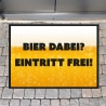 Fussmatte, Fussmatte personalisiert, Bier, Einzug, Schmutzfangmatte, Wohnungstür, Geschenk Mann, Männer, Wohnung