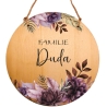 Personalisiertes Türschild, Familienschild, Holz, Türkranz, Familie, Haustürschild mit Namen