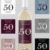 Personalisierte Weinetiketten zum Geburtstag – Individuell mit Wunschtext & 6 Hintergrundfarben – Perfekt als Geschenk und Partydeko