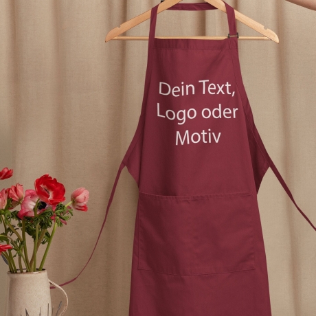 Personalisierte Schürze mit Text Name Motiv Logo Geschenkidee