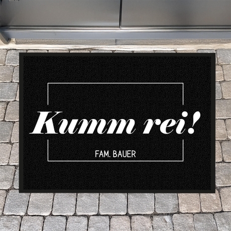 Fussmatte, Fussmatte personalisiert, Familienname, Franken, Schmutzfangmatte, Wohnungstür, Hochzeitsgeschenk, Familie, Name, Wohnung