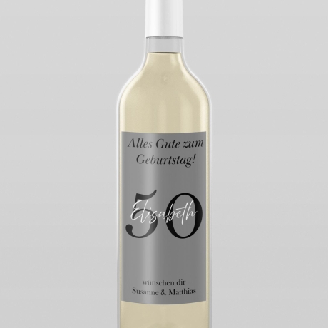 Personalisierte Weinetiketten zum Geburtstag – Individuell mit Wunschtext & 6 Hintergrundfarben – Perfekt als Geschenk und Partydeko
