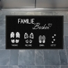 Personalisierte Fußmatte mit Familienname & Fußabdrücken 