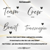 JGA T-Shirt personalisiert mit Name, personalisiertes JGA Shirt, Braut T-Shirt, Trauzeugin T-Shirt, Junggesellinnenabschied, Bio Baumwolle