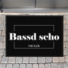 Fussmatte, Fussmatte personalisiert, Familienname, Bassd scho, Schmutzfangmatte, Wohnungstür, Hochzeitsgeschenk, Familie, Name, Wohnung