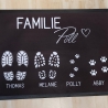 Personalisierte Fußmatte mit Familienname & Fußabdrücken 