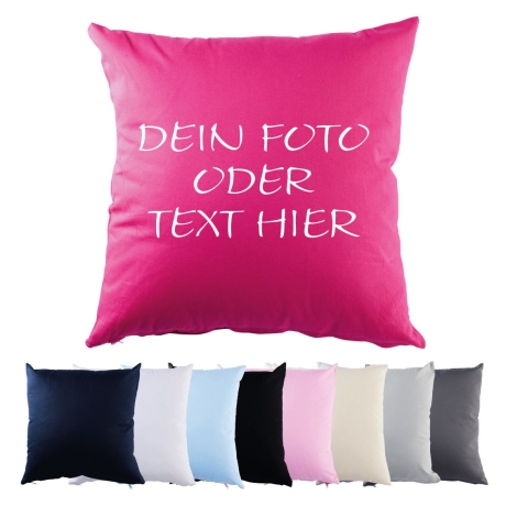Fotokissen Baumwolle | personalisiert | Foto Logo oder Text