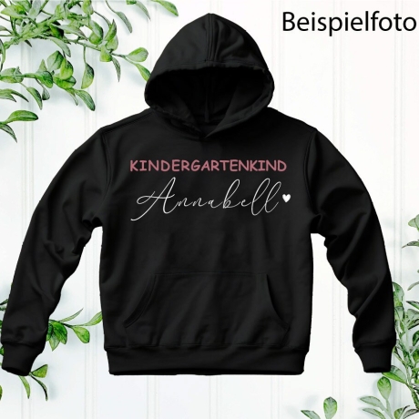 Personalisiertes Kinder Longsleeve oder Hoodie oder Bügelbild mit Foto Text Logo Motiv Geschenkidee Hobby Vorderseite Rückseite