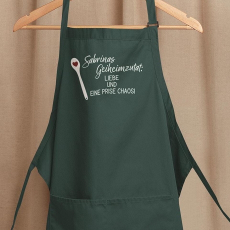 Personalisierte Schürze mit Name | Liebe & eine Prise Chaos!