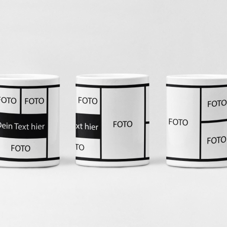 Personalisierte Fototasse mit Collage - individuell - Wunschtext- Kaffeetasse - Weihnachten - Tasse - Geschenkidee - Fotocollage