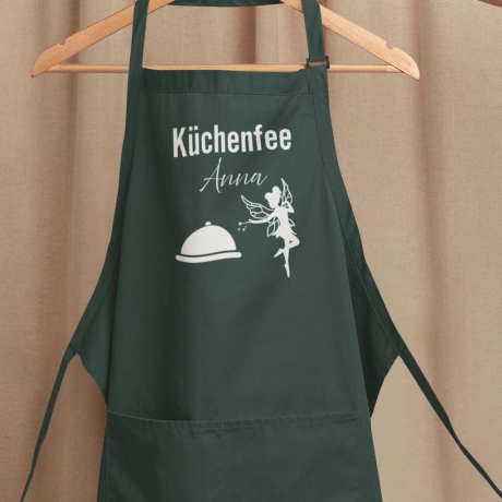 Personalisierte Schürze mit Name – Küchenfee Motiv