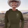 Personalisierter Hoodie Oma Kreuz Wunschnamen Name der Enkel Geschenk Omi Geschenkidee Muttertag Pullover Damen Geburtstagsgeschenk Frau