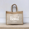 Personalisierte Jutetasche, Braut, Trauzeugin, JGA, Shopper, Geschenkidee Freundin, Hochzeit, Junggesellinnenabschied, Team Bride, Tasche