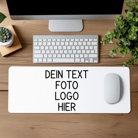 Personalisierte XXL Gaming Mousepads | Individuell mit Foto, Text oder Logo | Großes Mauspad für Gamer & Büro | Verschiedene Größen