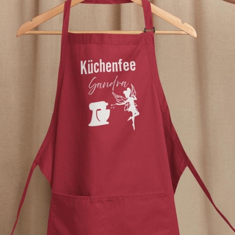 Personalisierte Schürze mit Name – Küchenfee Motiv