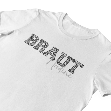 Personalisiertes JGA I T-Shirt Braut T-Shirt I JGA T-Shirt I Hochzeit I Brautjungfer I Junggesellinnenabschied I Trauzeugin