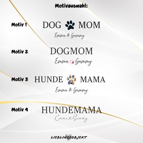 Personalisiertes Hunde Mama T-Shirt, Bio Baumwolle, Dog Mom T-Shirt, Hundeliebhaber, Hundemama, Geschenk für Hundebesitzer, Geschenkidee