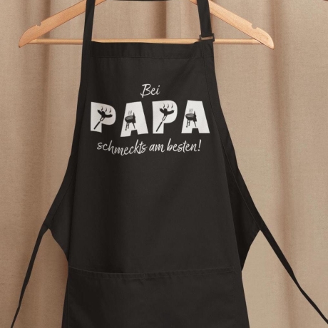 Personalisierte Schürze mit BBQ-Style Buchstaben Papa