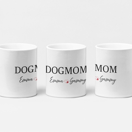 Personalisierte Tasse Hunde Mama, Dog Mum