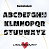 Personalisierte Schürze mit BBQ-Style Buchstaben Papa