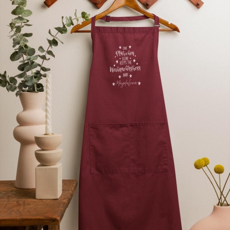 Personalisierte Schürze | Weihnachtsbäckerin | mit Namen