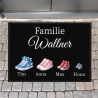 Fußmatte, Fußmatte personalisiert, Familienname, Einzug, Schmutzfangmatte, Wohnungstür, Hochzeitsgeschenk, Familie, Name, Wohnung, Türmatte