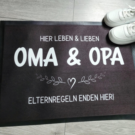 Fußmatte für Oma und Opa | Türmatte