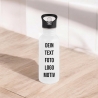 Trinkflasche, personalisiert, aus Edelstahl, Geschenk für Kinder, 360 Grad Druck, Wunschtext, Foto, Einschulung, KITA, Kindertrinkflasche